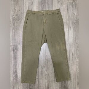 NILI LOTAN Paris Pants Drop Crotch‎ Cotton Twill Size 8